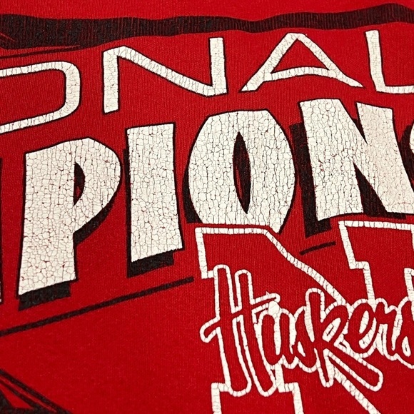 Vintage University of Nebraska Cornhuskers 1994 Football Champion Sweatshirt - Picture 8 of 10